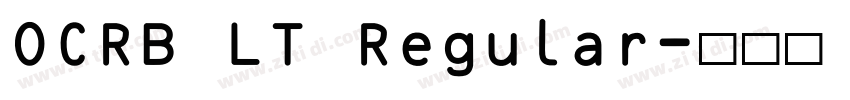OCRB LT Regular字体转换